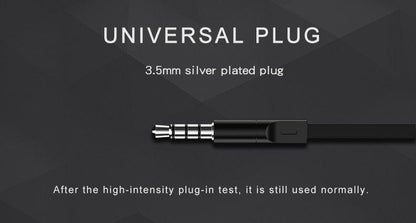 Wired in-Ear Headphones With Tangle-Free Cord Noise Isolating Bass Driven Sound Metal Earphones Carry Case Ear Bud Tips In-ear Earphone  Super Bass Sound Sport Headset With Mic for Phones Ear Phone For Women 3.5mm